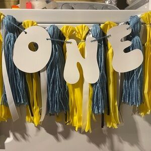 Highchair Banner for 1st Bday